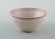Saxbo, Denmark. Bowl in glazed ceramics. Beautiful eggshell glaze. 1950