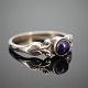 Georg Jensen; Ring made of sterling silver set with lapis lazuli #55