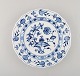 Antik Meissen "Løgmønstret" middagstallerken i håndmalet porcelæn. Tidligt 
1900-tallet. Ti stk på lager. 
