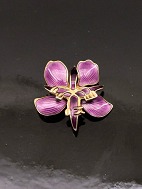David-Andersen Norway sterling sølv broche med emalje