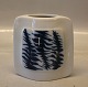B&G Porcelain B&G 5419 Oval Modern vase with blue decoration 14 x 12.5 cm Else 
Kamp Jensen 
