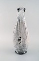 Svend Hammershøi for Kähler, Denmark. Large vase in glazed stoneware. Beautiful 
gray black double glaze. 1930 / 40