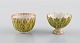 Two antique Meissen miniature cups / bowls in hand-painted porcelain. Museum 
quality. Dated 1773-1814.
