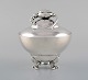 Early Georg jensen Magnolia sugar bowl on feet in sterling silver. Model number 
2D. 1920