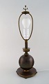 Skandinavisk art deco bronzelampe. 1930