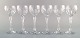 Val St. Lambert, Belgien. Seks Lalaing glas i mundblæst krystalglas. 
1950/60