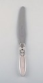 Georg Jensen Cactus dinner knife in sterling silver and stainless steel.
