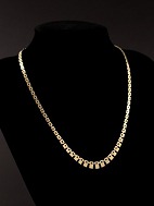 8 karat guld murstens halskæde