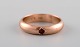 Vintage art deco ring i 14 karat guld prydet med ametyst. 1940