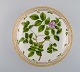 Large Royal Copenhagen Flora Danica porcelain bowl decorated in colours and gold 
with flowers. Model number 20/3505. 
