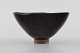 European studio ceramist. Unique bowl in glazed ceramics. Beautiful glaze in 
brown shades. 1960 / 70