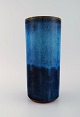 Wilhelm Kåge (1889-1960) for Farsta / Gustavsberg Studiohand. Large unique vase 
in glazed ceramics. Beautiful glaze in turquoise shades. 1930