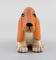 Lisa Larson for K-Studion / Gustavsberg. Basset hound in glazed ceramics. Late 
20th century.
