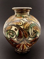 H A Kähler gulv vase H. 40 cm. sign. HAK. 