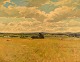 Knud Edsberg (1911-2003), Denmark. Oil on canvas. Landscape. Dated 1948.
