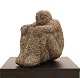 Aabenraa Antikvitetshandel presents: An Otto Pedersen, 1902-95, granite sculpture. H: 31cm. L: 35cm