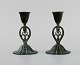 Just Andersen. A pair of early art nouveau bronze candlesticks. 1920 / 30s. 
Model number 1441.
