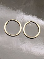 8 karat guld crreoler øreringe 2 cm. 