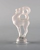 Lalique stenbuk i matteret kunstglas. 1980