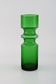 Swedish glass artist. Vase in green mouth blown art glass. 1960 / 70s.
