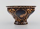Danish ceramist. Art nouveau vase in glazed stoneware. Dated 1926.
