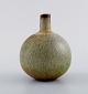 Carl Harry Stålhane for Rörstrand. Vase in glazed ceramics. Beautiful speckled 
glaze in blue-green and brown shades. Mid-20th century.
