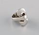 Lapponia, Finland. Modernist ring in sterling silver. 1970 / 80s.
