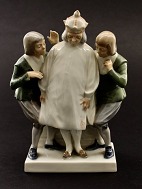 Royal Copenhagen figur 1288 1. sort. Kejserens nye klæder