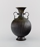 Just Andersen, Denmark. Rare vase in bronze. Model number B130. 1930s.

