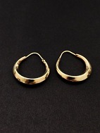 8 karat guld øreringe D. 2 cm. 