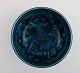 Jais Nielsen for Royal Copenhagen. Unika skål i glaseret keramik med håndmalede 
scener fra det gamle testamente. Dateret 1950. 
