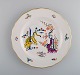 Antique Meissen Yellow Tiger dinner plate in hand-painted porcelain with 
Japanese motif. Tiger and trees. 19th century.
