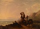 L'Art presents: William I Shayer, (b. Southampton 1787, d. Shirley 1879). Oil on canvas. Rocky coast with ...