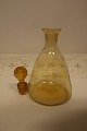 Decanter/carafe, glass with stopper
H: about 21cm incl. stopper