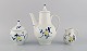 Johannes Hedegaard for Royal Copenhagen. Rare Rimmon coffee pot with sugar / 
cream set in hand-painted porcelain. Dated 1967.
