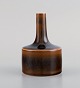 Carl Harry Stålhane for Rörstrand. Vase in glazed ceramics. Beautiful glaze in 
brown shades. Mid-20th century.
