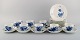 Royal Copenhagen Blue Flower Curved coffee service for eight people. 1960s. 
Model number 10/1549.

