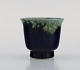 Carl Harry Stålhane (1920-1990) for Designhuset. Small vase in glazed ceramics. 
Beautiful glaze in shades of green and blue. 1970s.
