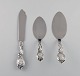 Danish silversmith. Three serving parts in silver (830). Rococo style, 1940s.
