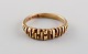 Scandinavian jeweler. Modernist ring in 14 carat gold. Mid-20th century.
