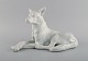 Stor Herend blanc de chine figur. Schæferhund. 1930/40