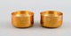 Pierre Forsell for Skultuna. Two small bowls in brass. Swedish design, 1960s.
