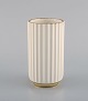 Early Lyngby porcelain vase with gold decoration. Dated 1936.
