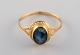 Swedish jeweler. Ring in 18 carat gold adorned with opal. 1930s.
