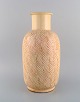 Kähler, HAK. Stor vase i glaseret keramik. Smuk cremefarvet glasur. Moderne 
design, 1930