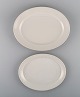 Royal Copenhagen. Salto Service, White. Two oval dishes. 1960s.
