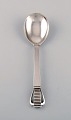 Georg Jensen Parallel / Relief. Jam spoon in sterling silver. Dated 1933-44.

