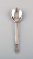Georg Jensen Parallel / Relief. Soup spoon in sterling silver. Dated 1915-30.
