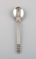 Georg Jensen Parallel / Relief. Dessert spoon in sterling silver. Dated 1915-30.
