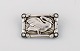Georg Jensen brooch in sterling silver with swan. Design 213A. Dated 1933-44.
